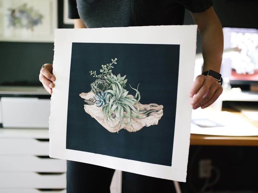 Chloe Draws Chlo\u00e9 Yingst art succulent