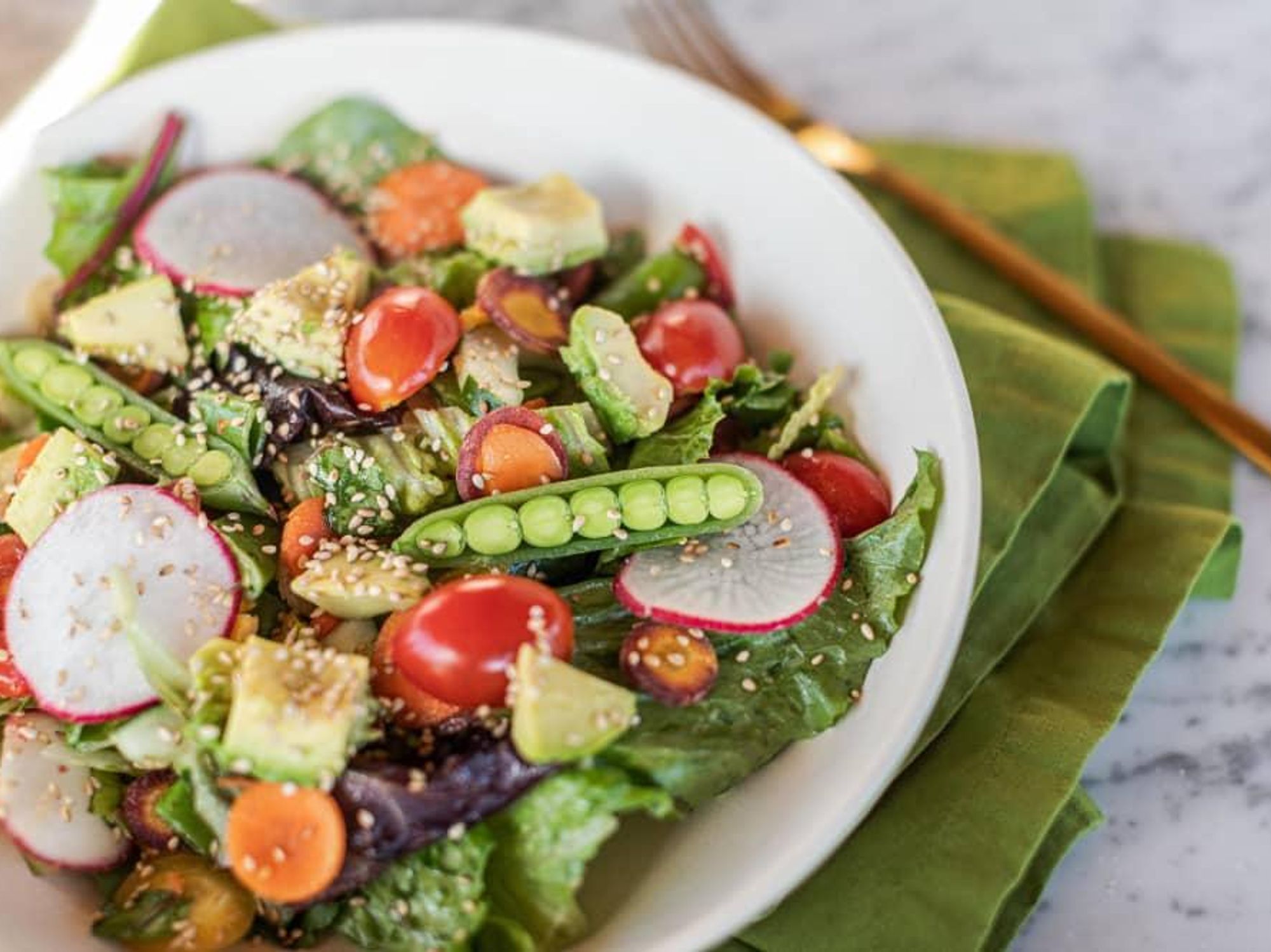 Chopped vegetable salad