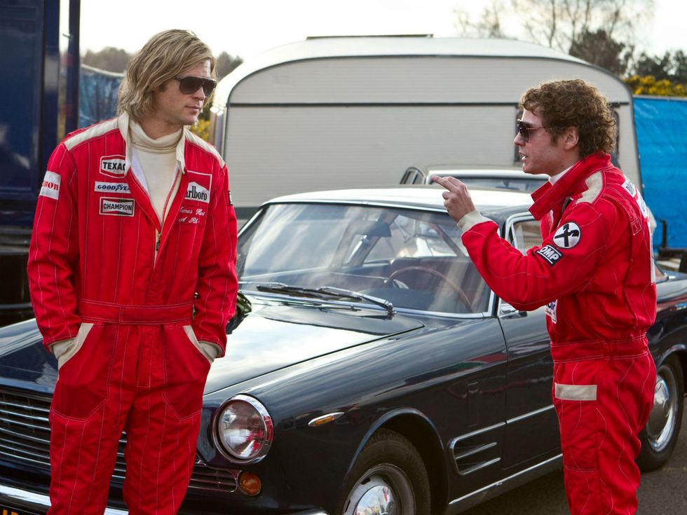 Chris Hemsworth and Daniel Bruhl in Rush