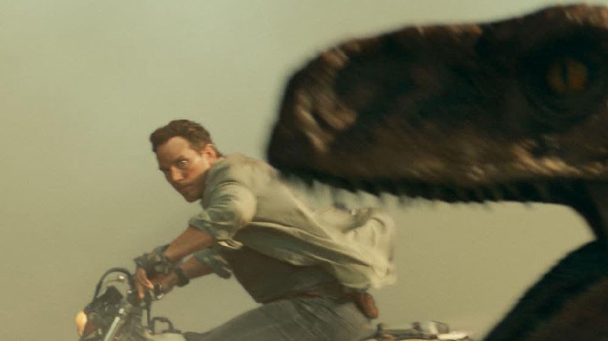 Chris Pratt in Jurassic World Dominion.