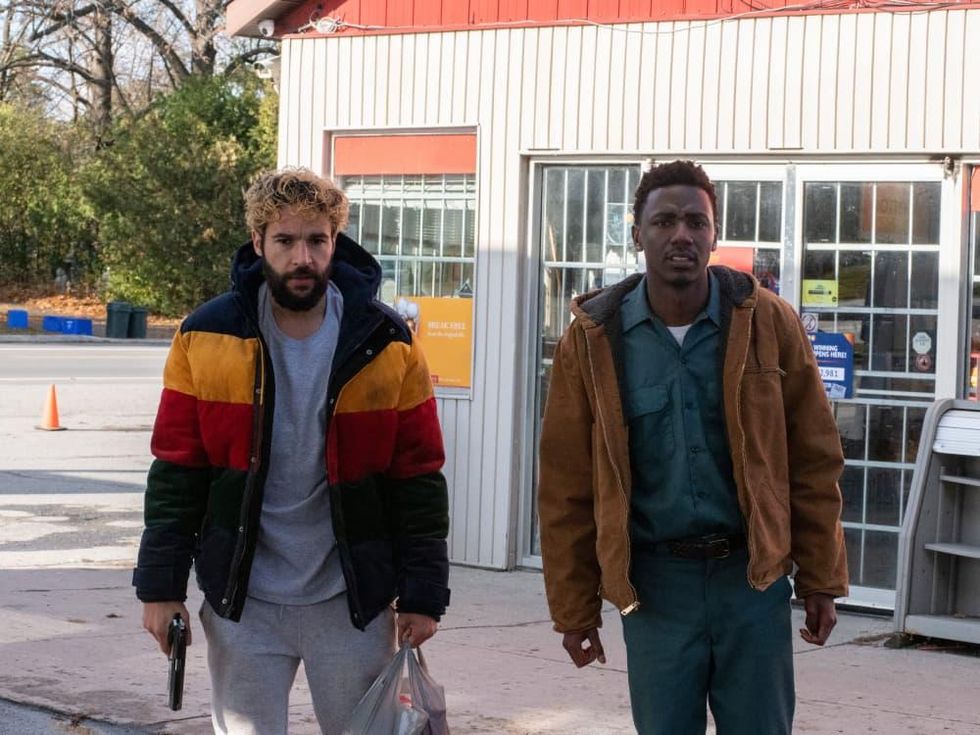 Christopher Abbott and Jerrod Carmichael in On the Count of Three