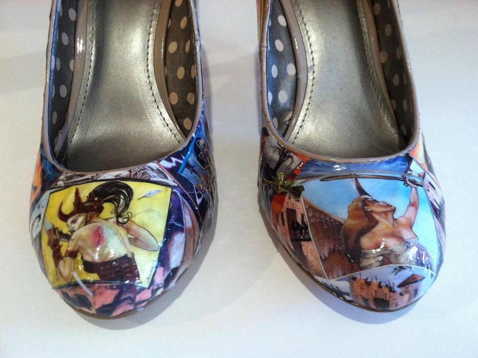 Chrysalis Designs shoes from Dragon's Lair comic book shoes