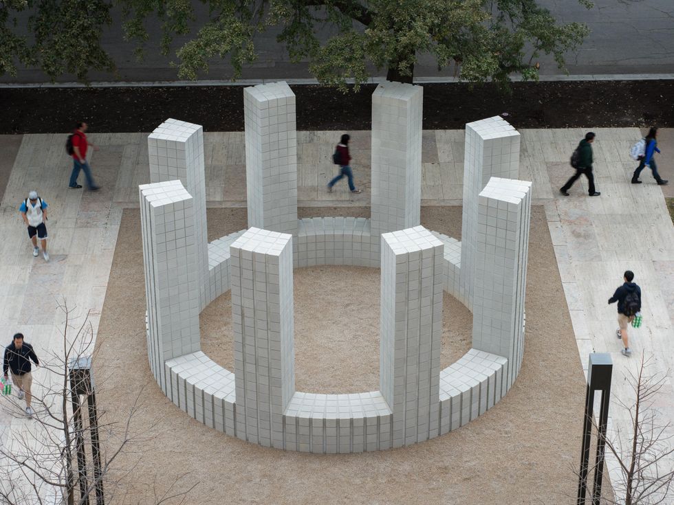 Circle with Towers by Sol LeWitt
