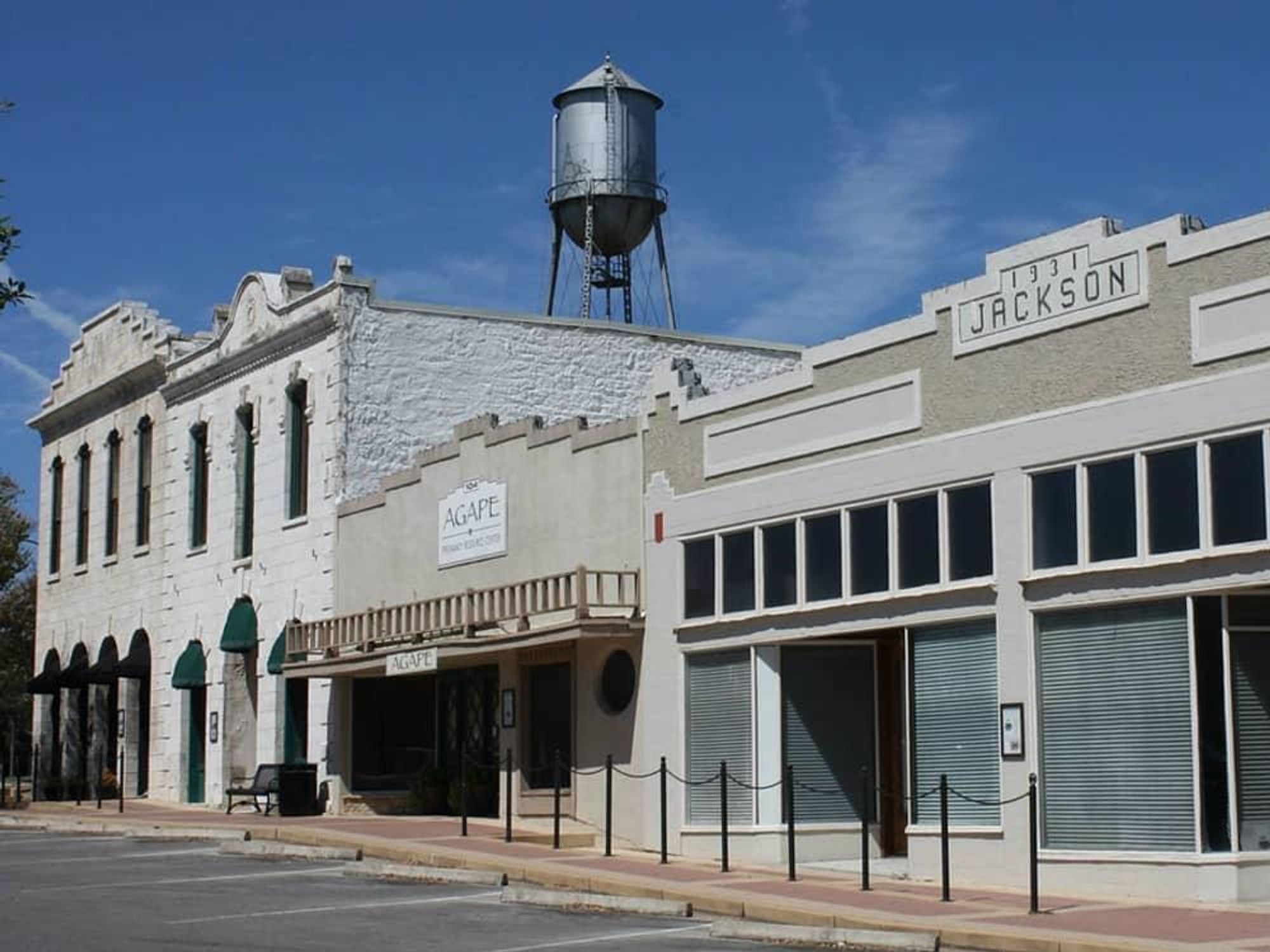 City of Round Rock water tower downtown