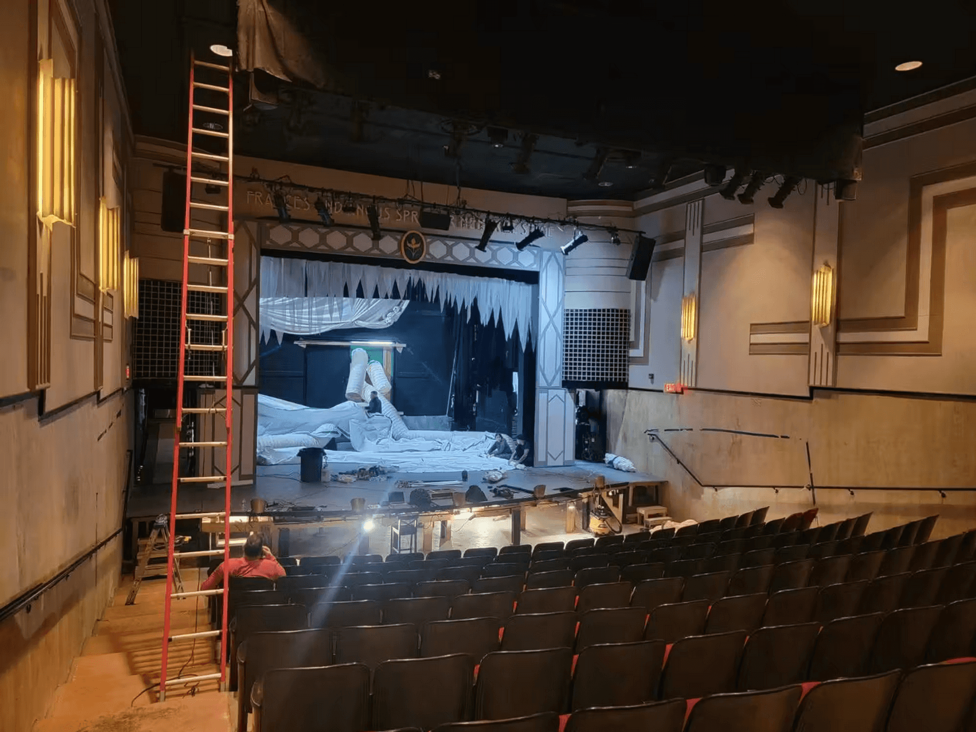 Cleanup at the Georgetown Palace Theatre