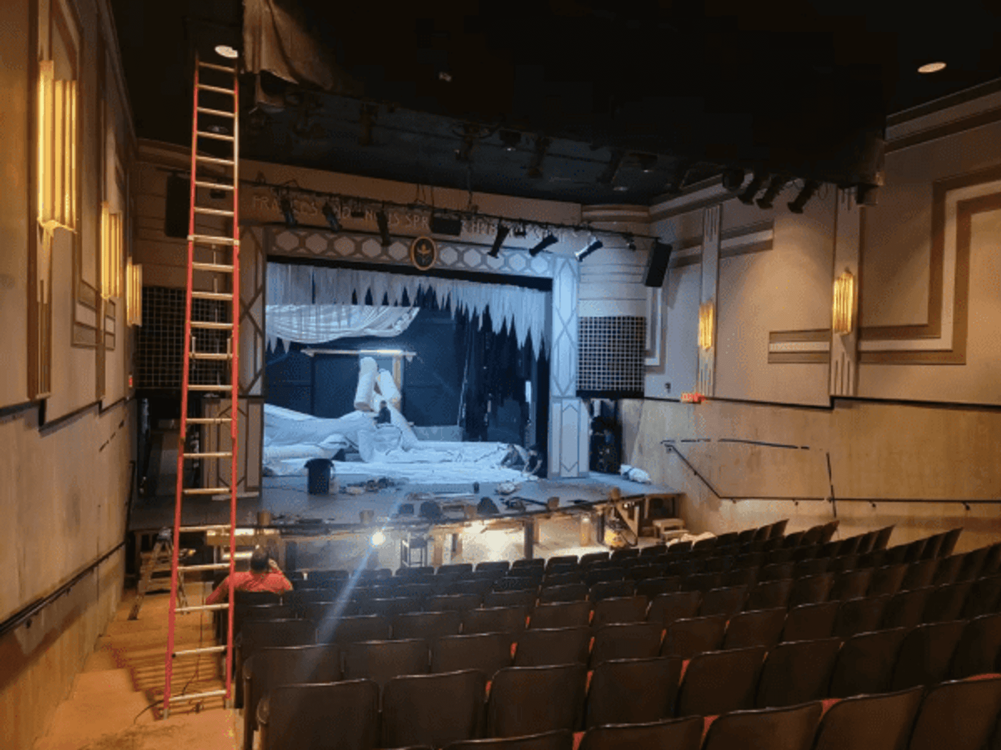Cleanup at the Georgetown Palace Theatre