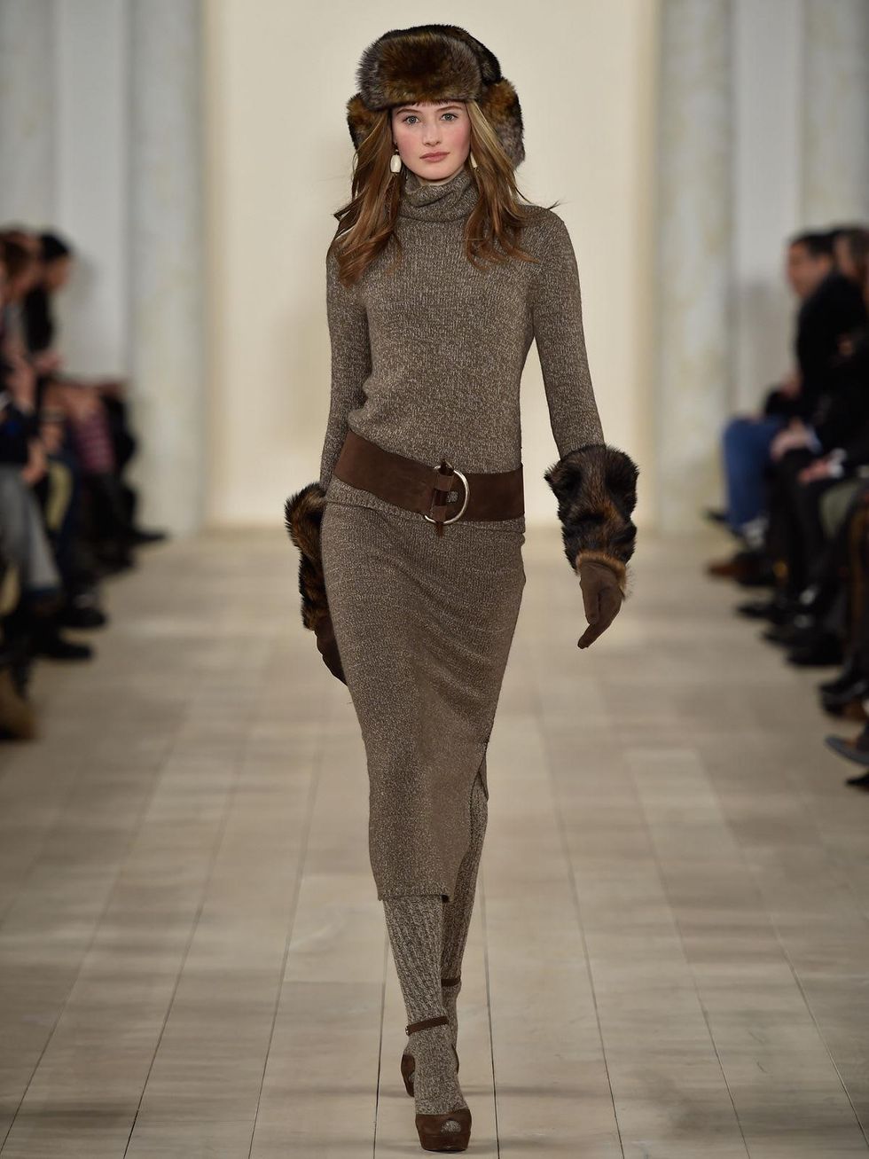 Clifford Fashion Week New York fall 2015 Ralph Lauren February 2015 Look 01