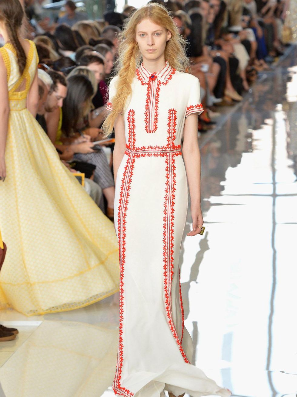 Clifford, Fashion Week spring 2013, Tuesday, Sept. 11, 2012, Tory Burch, long embroidered dress