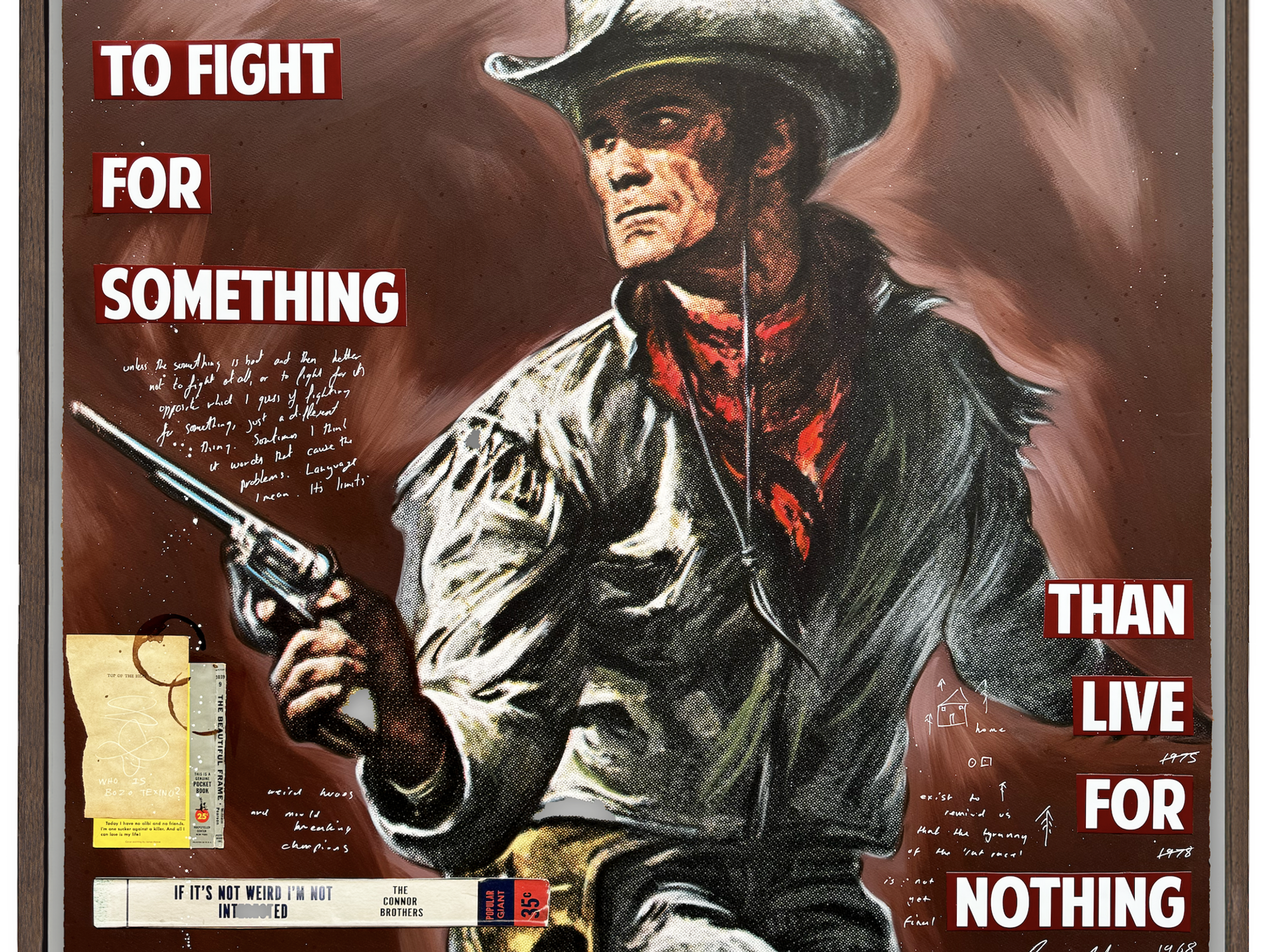 Collage in Licensed to Thrill at West Chelsea Contemporary