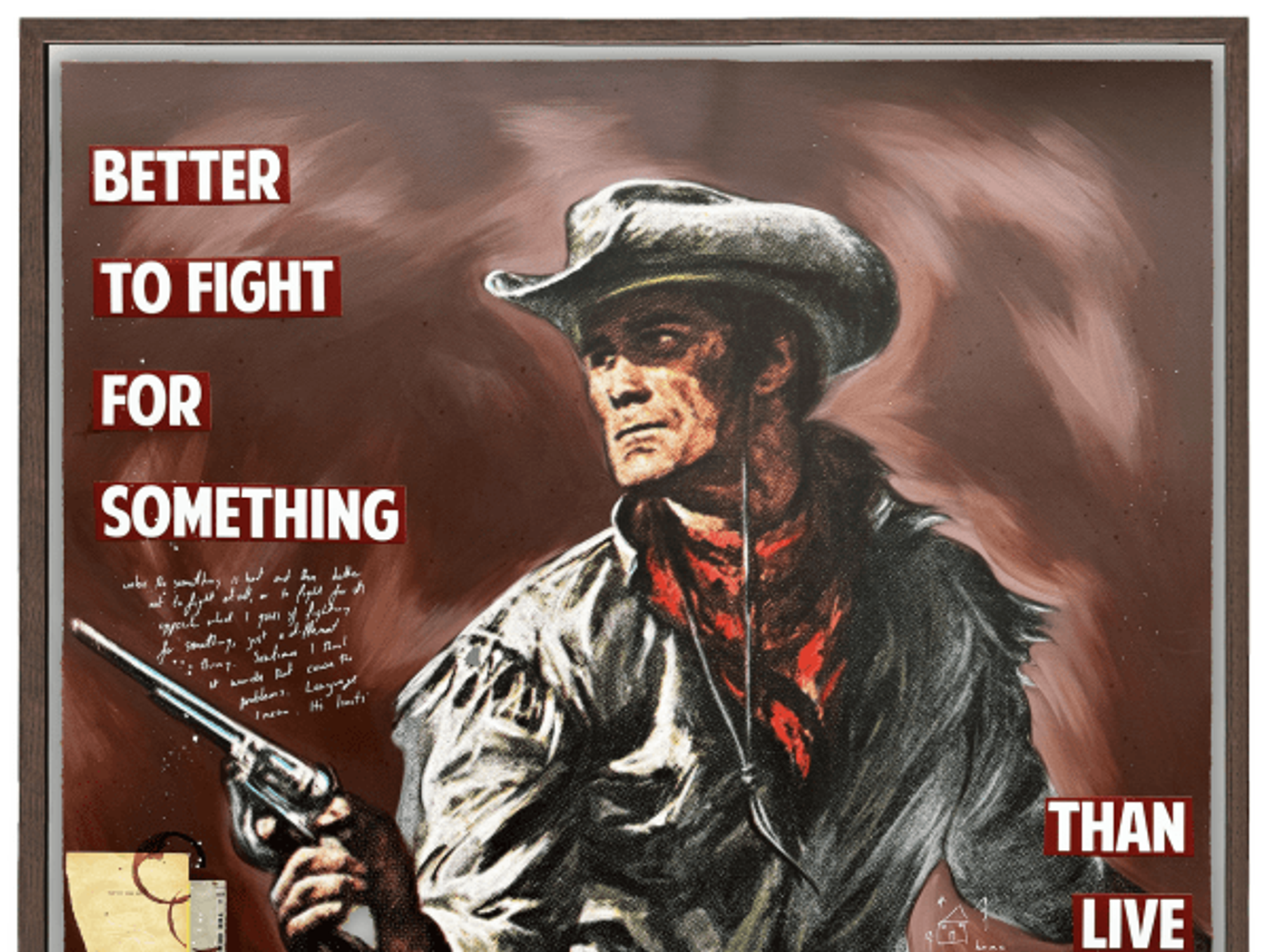 Collage in Licensed to Thrill at West Chelsea Contemporary