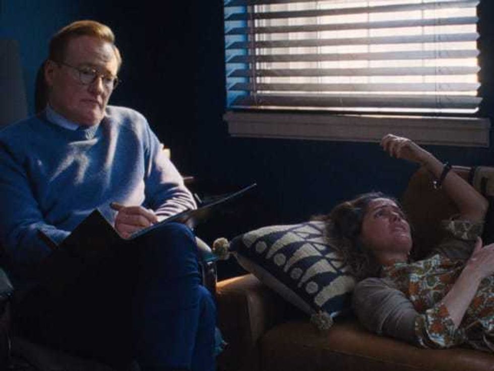 Conan O'Brien and Rose Byrne in If I Had Legs I'd Kick You
