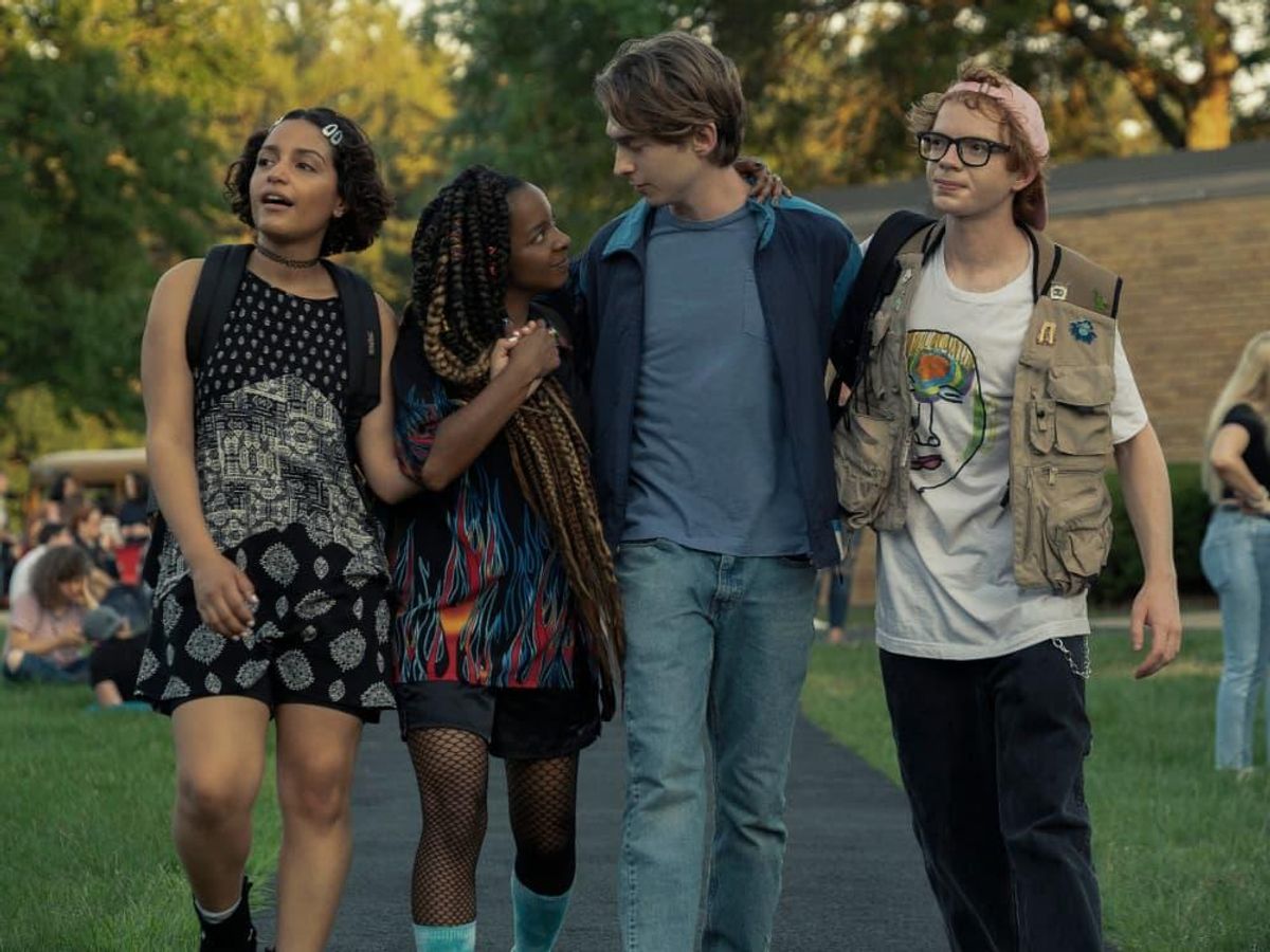 Coral Peña, Kara Young, Austin Abrams, and C.J. Hoff in Chemical Hearts. -  CultureMap Austin