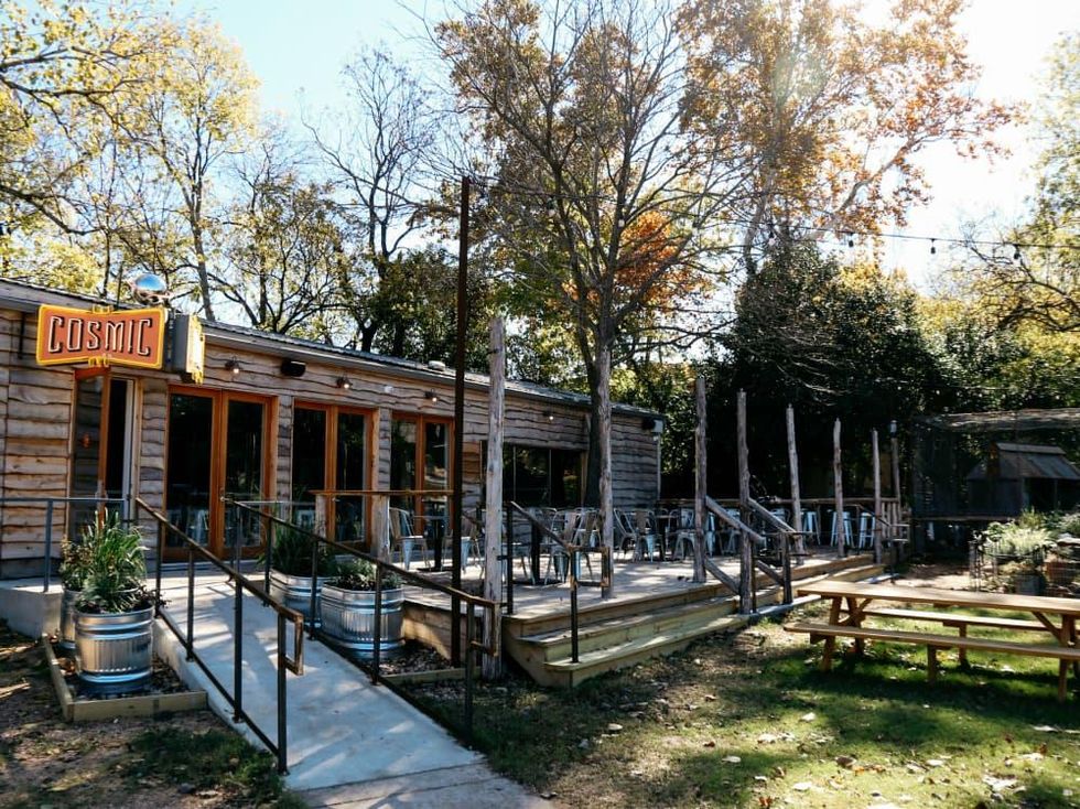 Cosmic Coffee + Beer Garden exterior