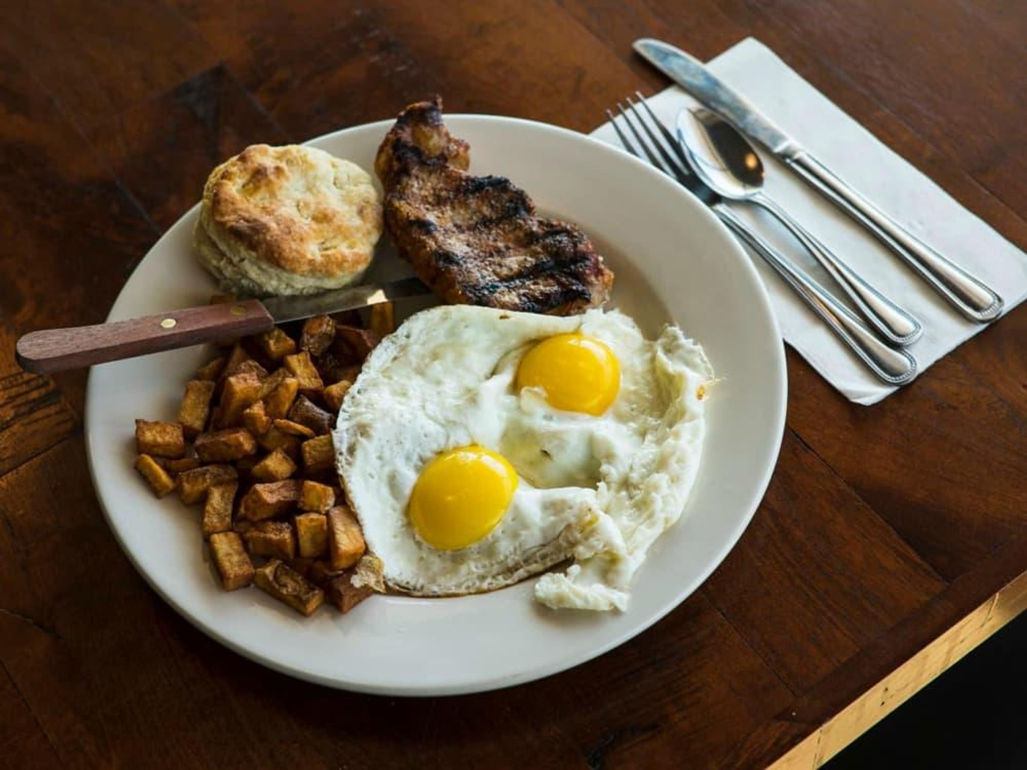 Counter Cafe East Austin restaurants steak and eggs breakfast