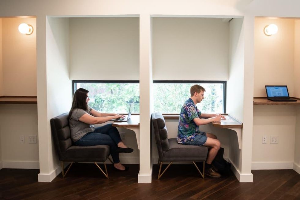 Craftwork Coffee Customers at desks