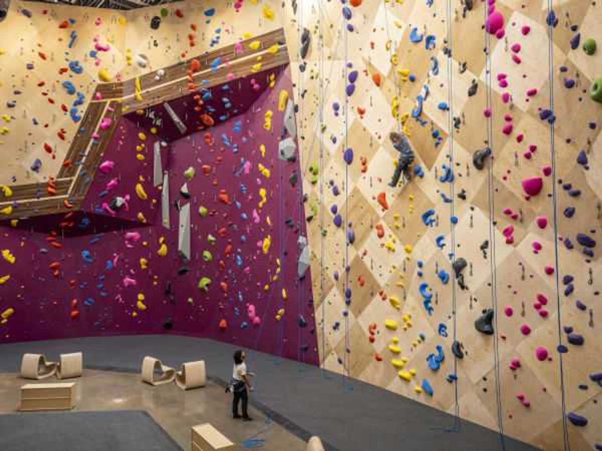 Crux Climbing Center interior