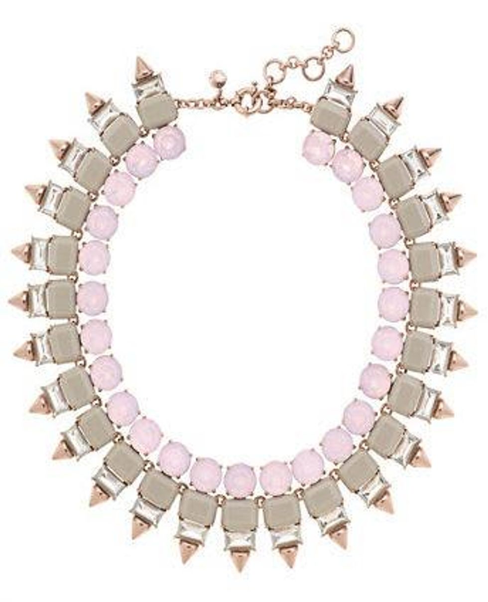 Crystal spike necklace-Jcrew
