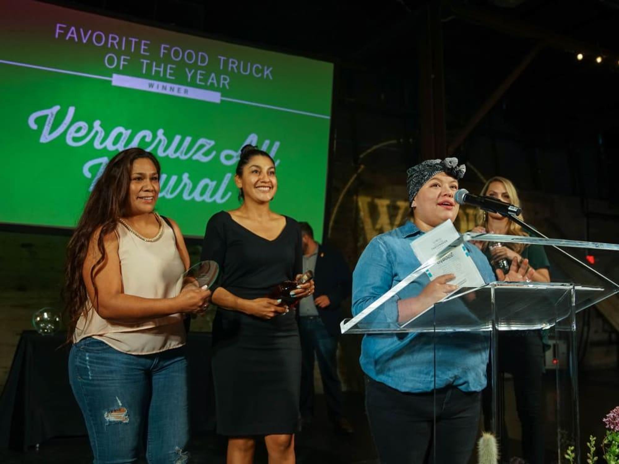 CultureMap Austin 2018 Tastemaker Awards at Fair Market Favorite Food Truck of the Year Veracruz All Natural