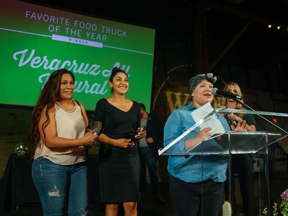 CultureMap Austin 2018 Tastemaker Awards at Fair Market Favorite Food Truck of the Year Veracruz All Natural