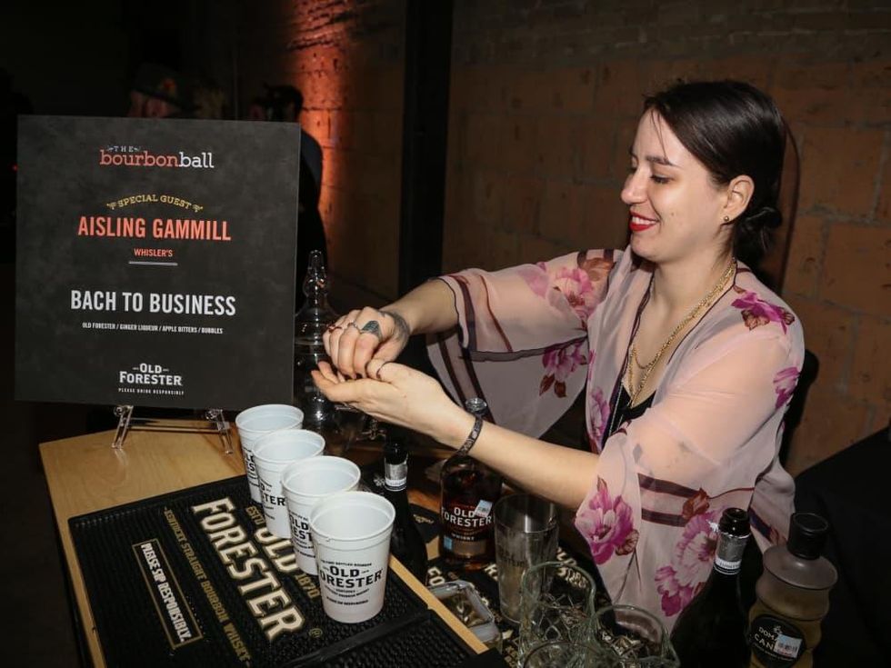 CultureMap Old Forester Bourbon Ball 2016 Aisling Gammill Whistler's