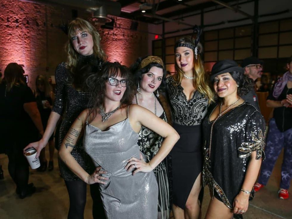 CultureMap Old Forester Bourbon Ball 2016 Maggie Leyenberger Kacy Todd Erin Freeman Katie Bykowski Wendy Bykowski