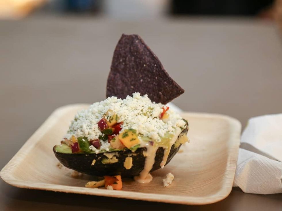 CultureMap Social: The Art Edition at Palm Door avocado bar Pink Avocado Catering