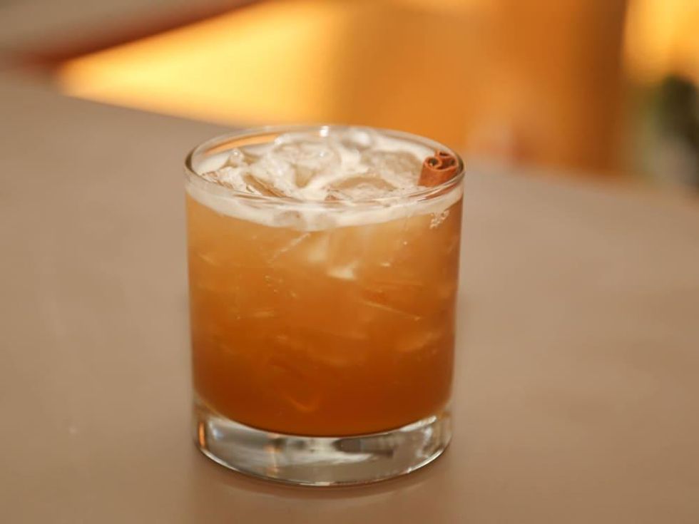 CultureMap Social: The Art Edition at Palm Door Hennessy cocktail Lumberjack