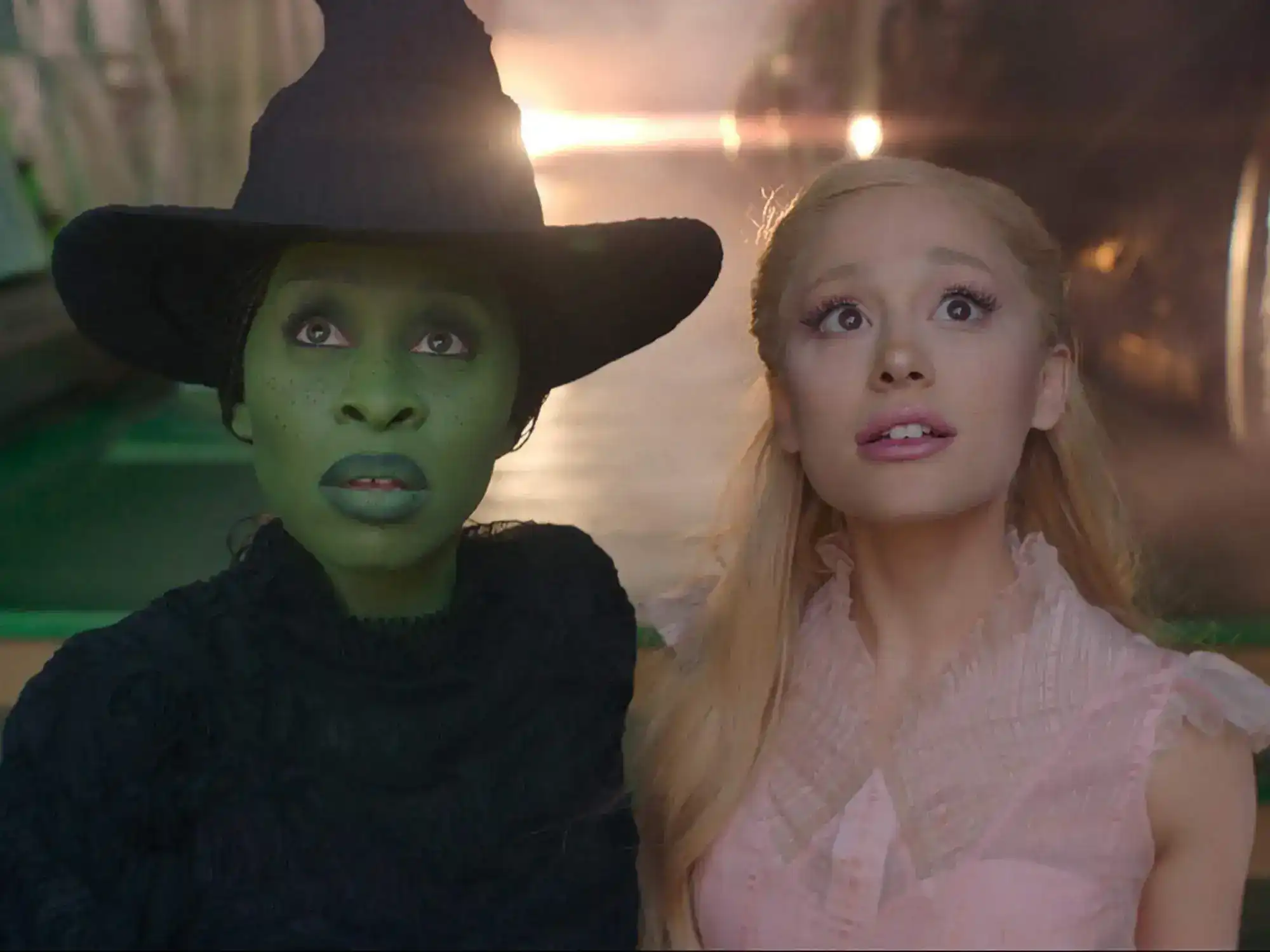 Cynthia Erivo and Ariana Grande-Butera in Wicked.