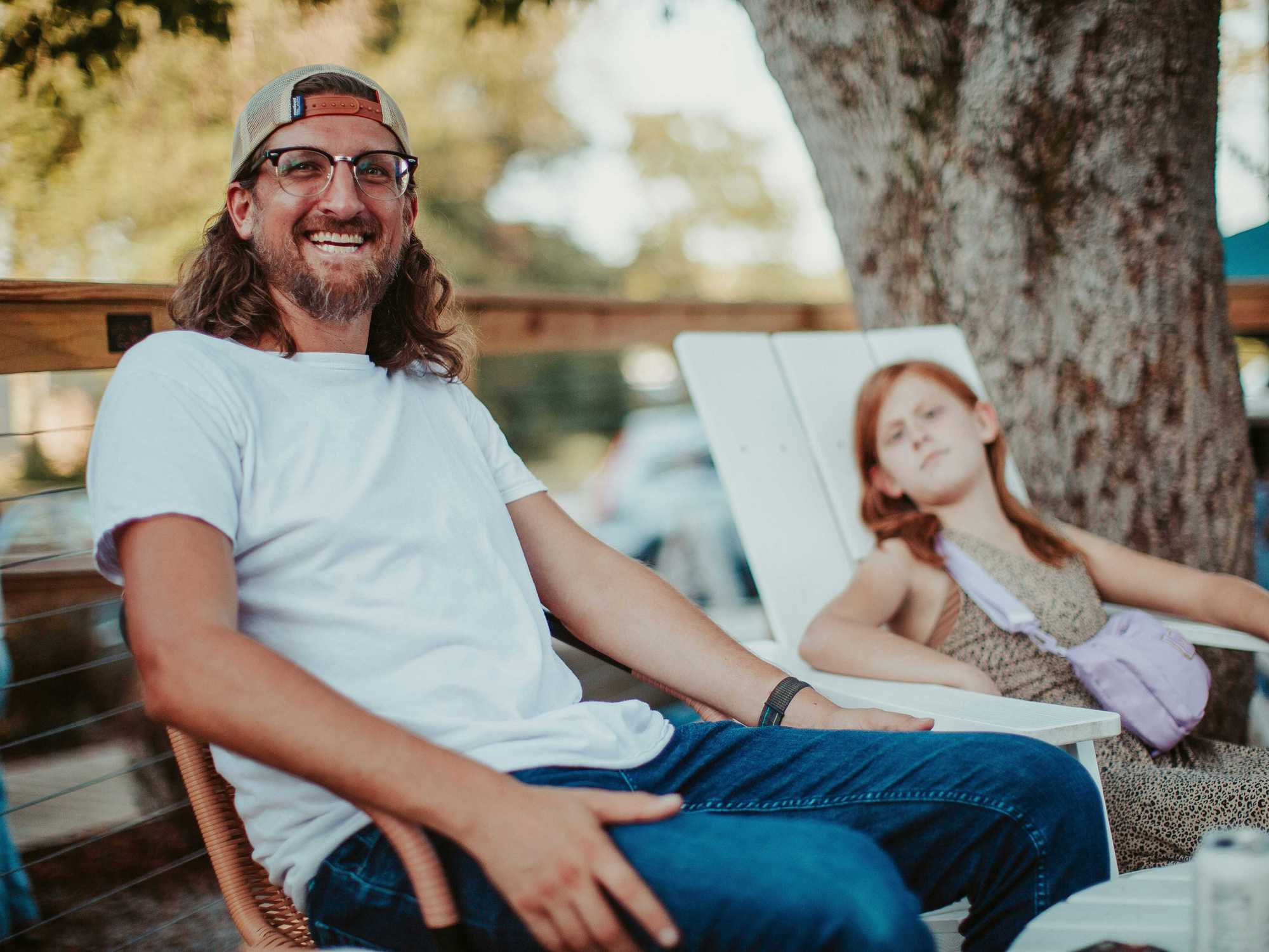 Dad and daughter