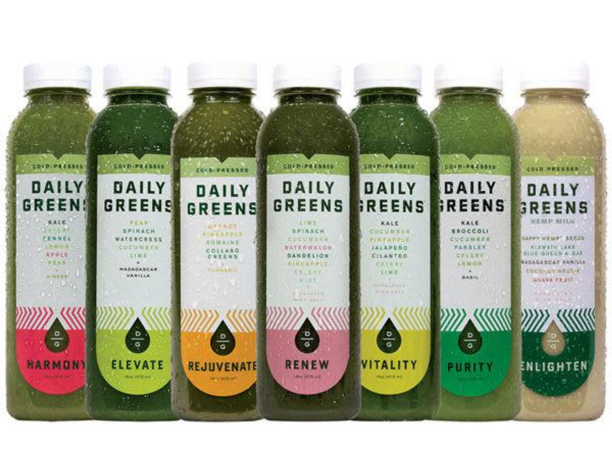 Daily Greens juice cleanse bottle