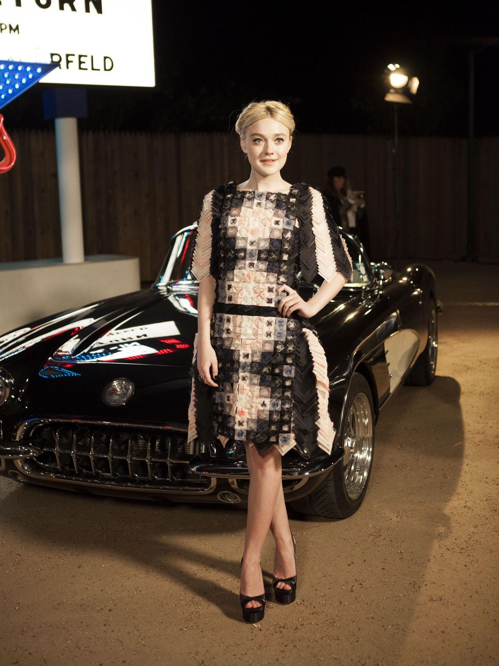 Dakota Fanning at Chanel Metiers d'Art in Dallas