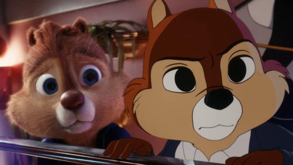 Dale (Andy Samberg) and Chip (John Mulaney) in Chip 'n' Dale: Rescue Rangers.