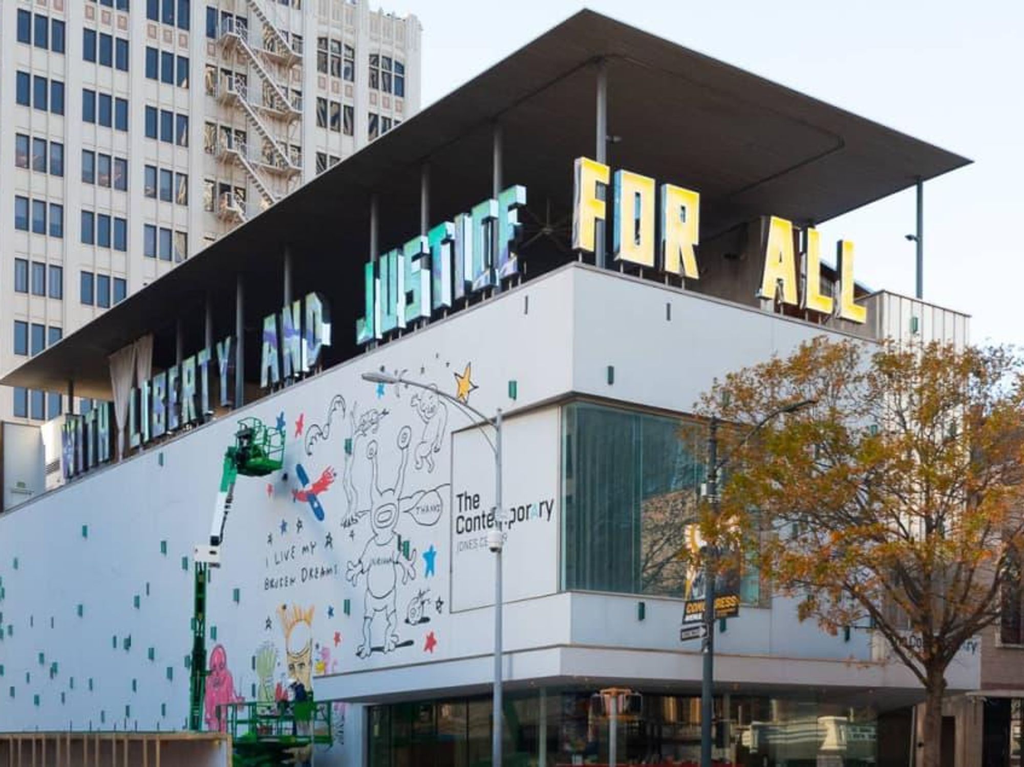 Daniel Johnston: I live My Broken Dreams mural Austin