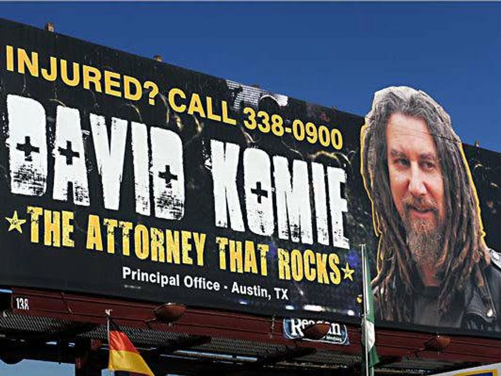 David Komie Attorney that Rocks Billboard