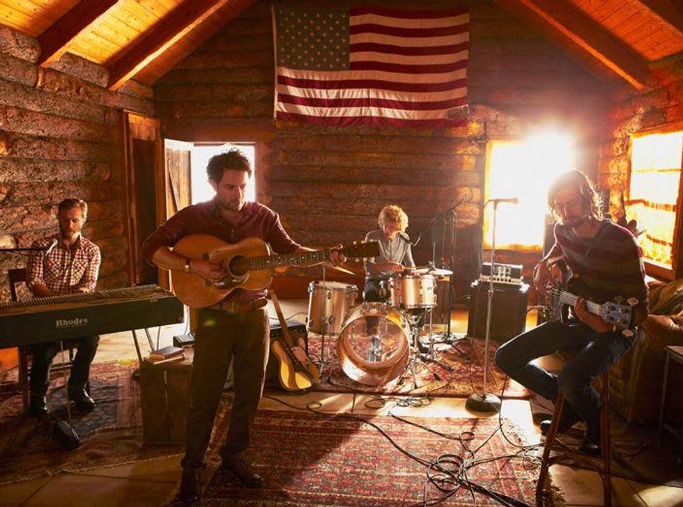 Dawes Band with American flag