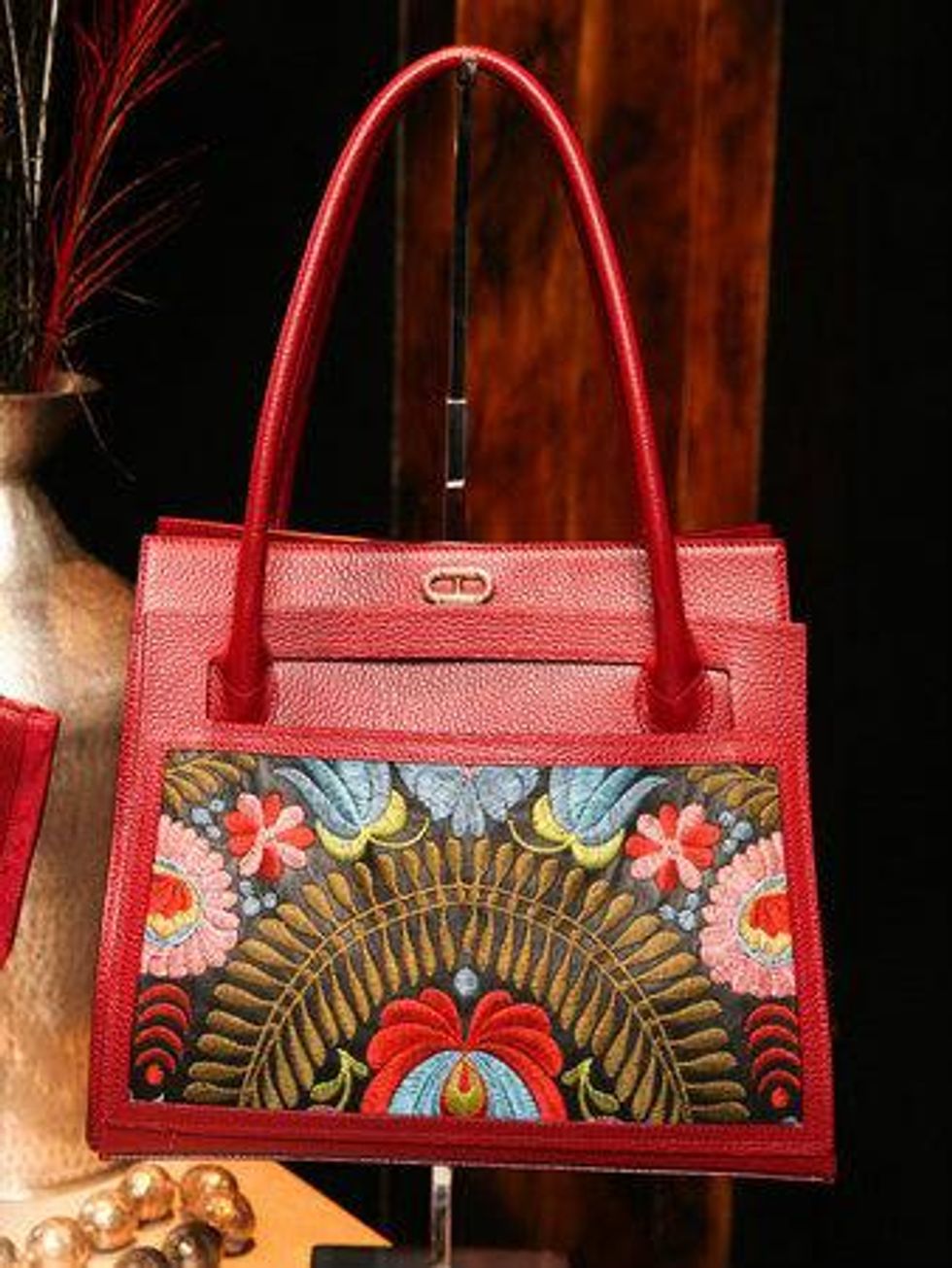 Dee Ocleppo handbag at Plaza apartment