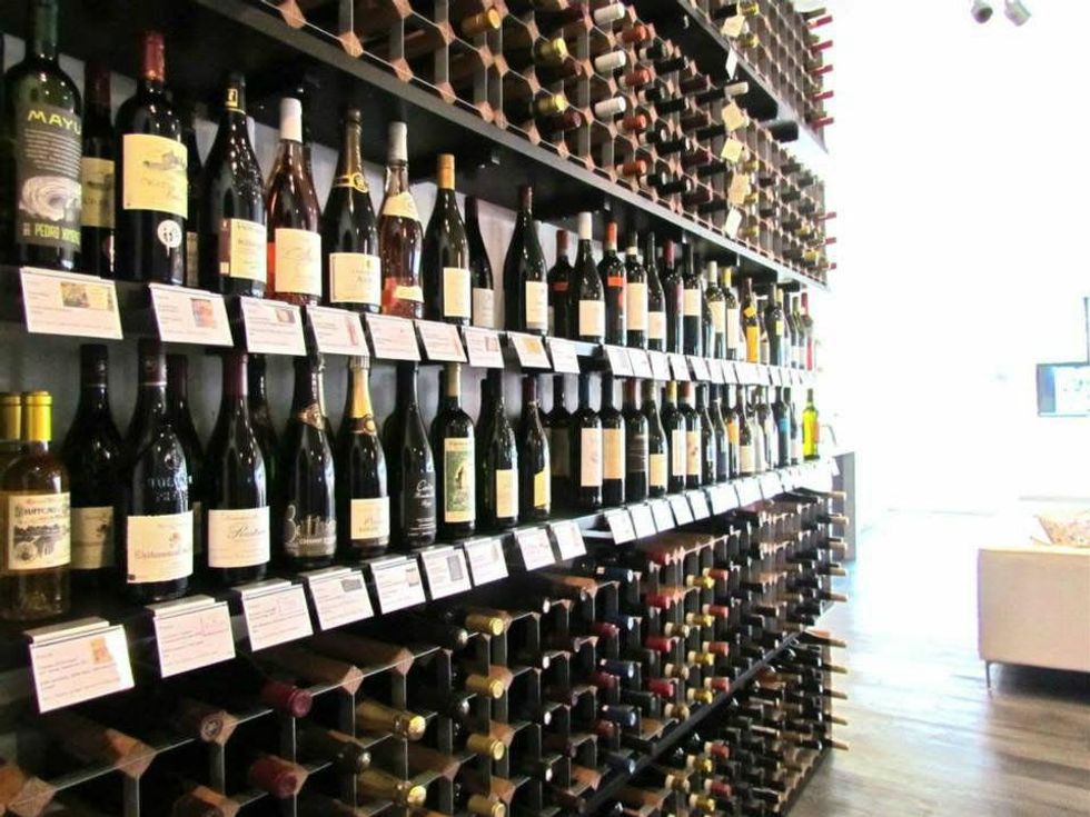 Departure Lounge wine rack