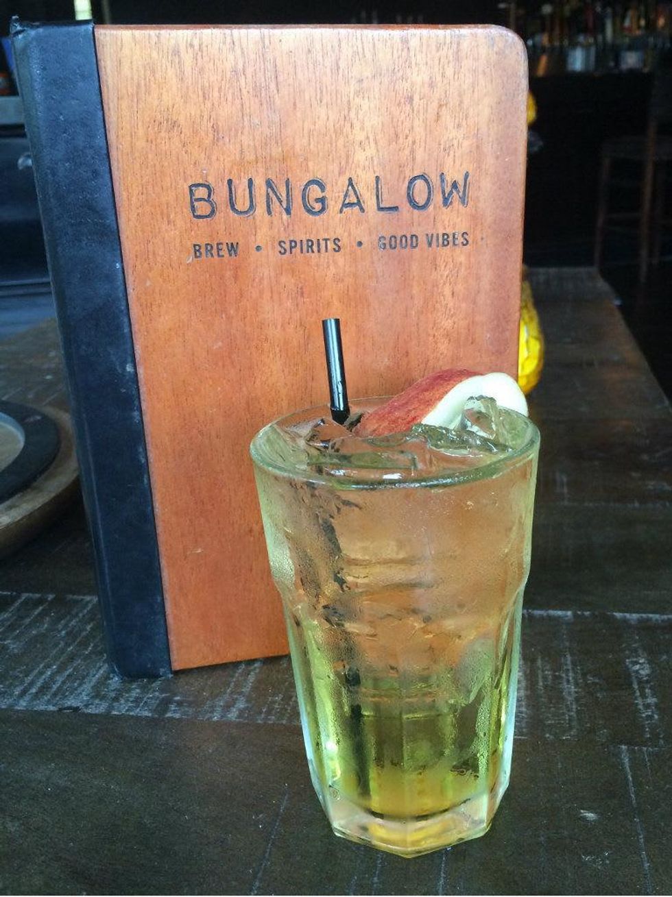 Deviled Apple cocktail Bungalow Austin