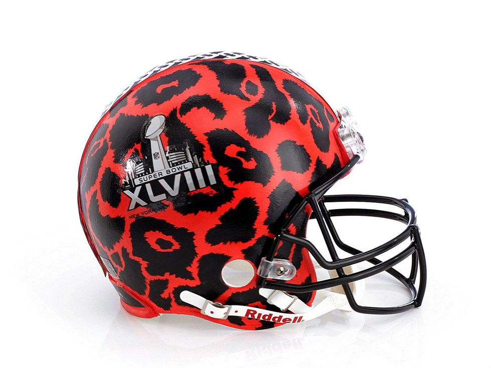 Diane von Furstenberg helmet for Bloomingdale's Fashion Touchdown