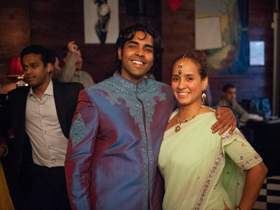 Director and lead actor Prakash Mohandas and Mary Bastos at Bollywood Ball