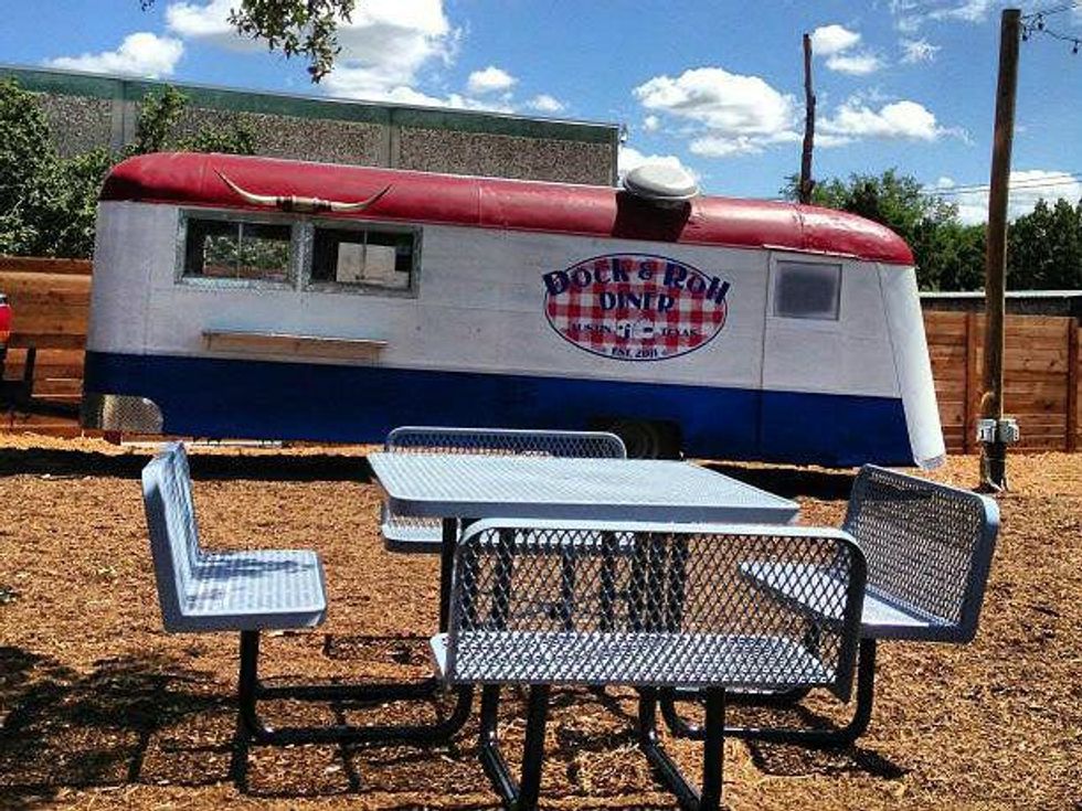 Dock and Roll food truck at Midway Food Park in Austin