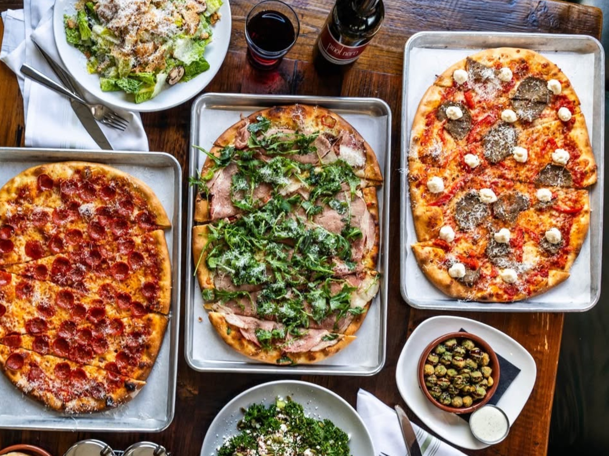 Dovetail Pizza dishes