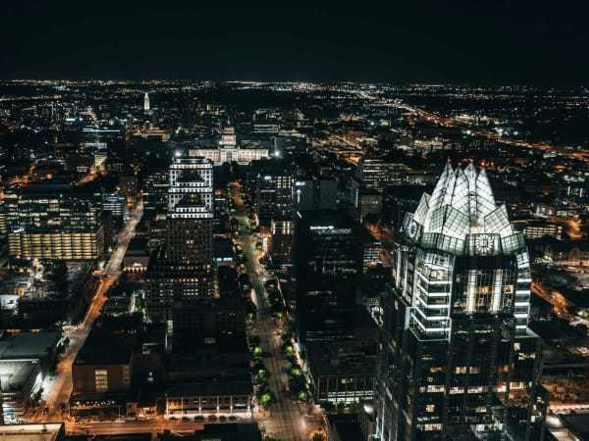 Downtown Austin at night