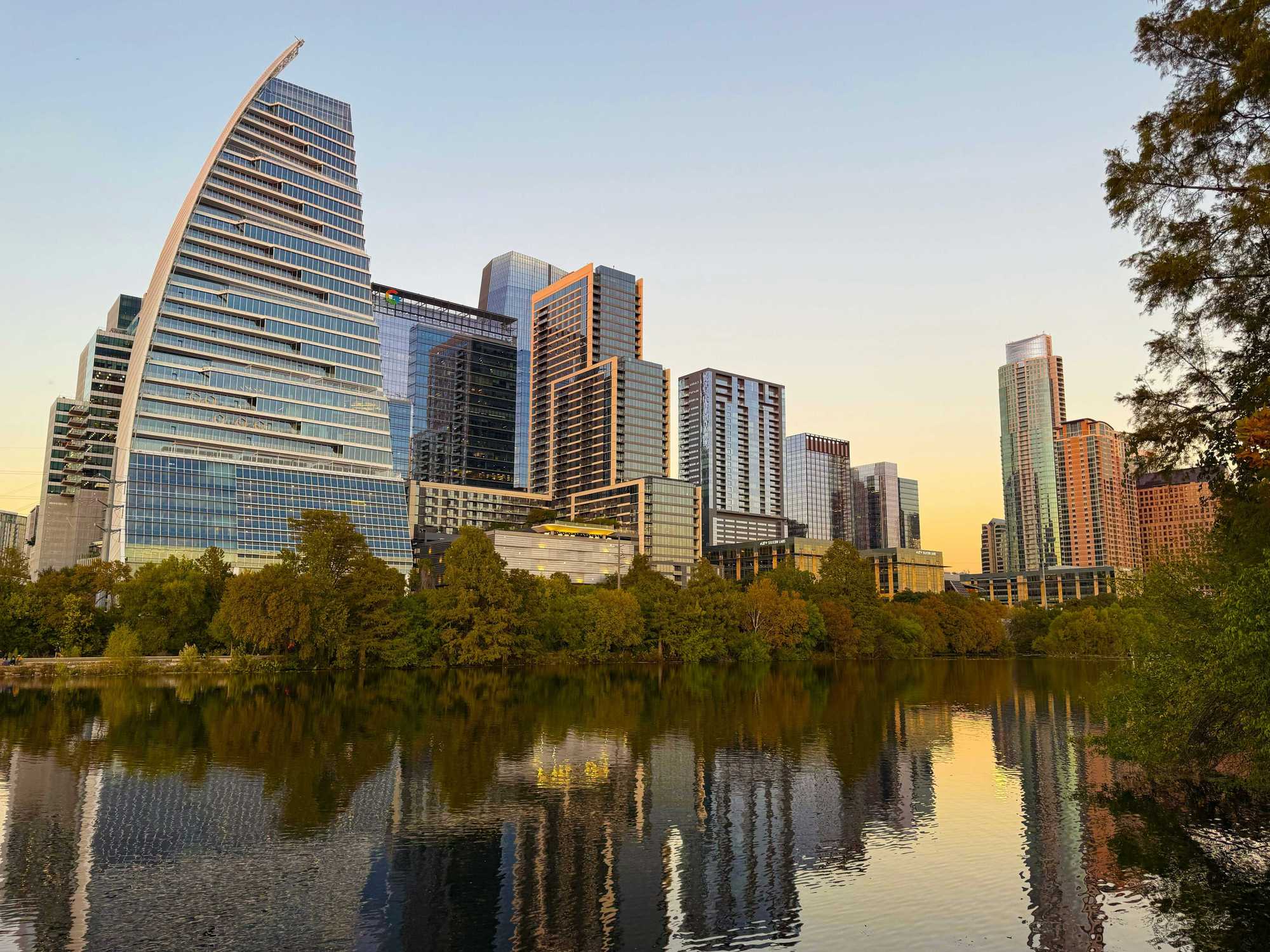 Downtown Austin from the river