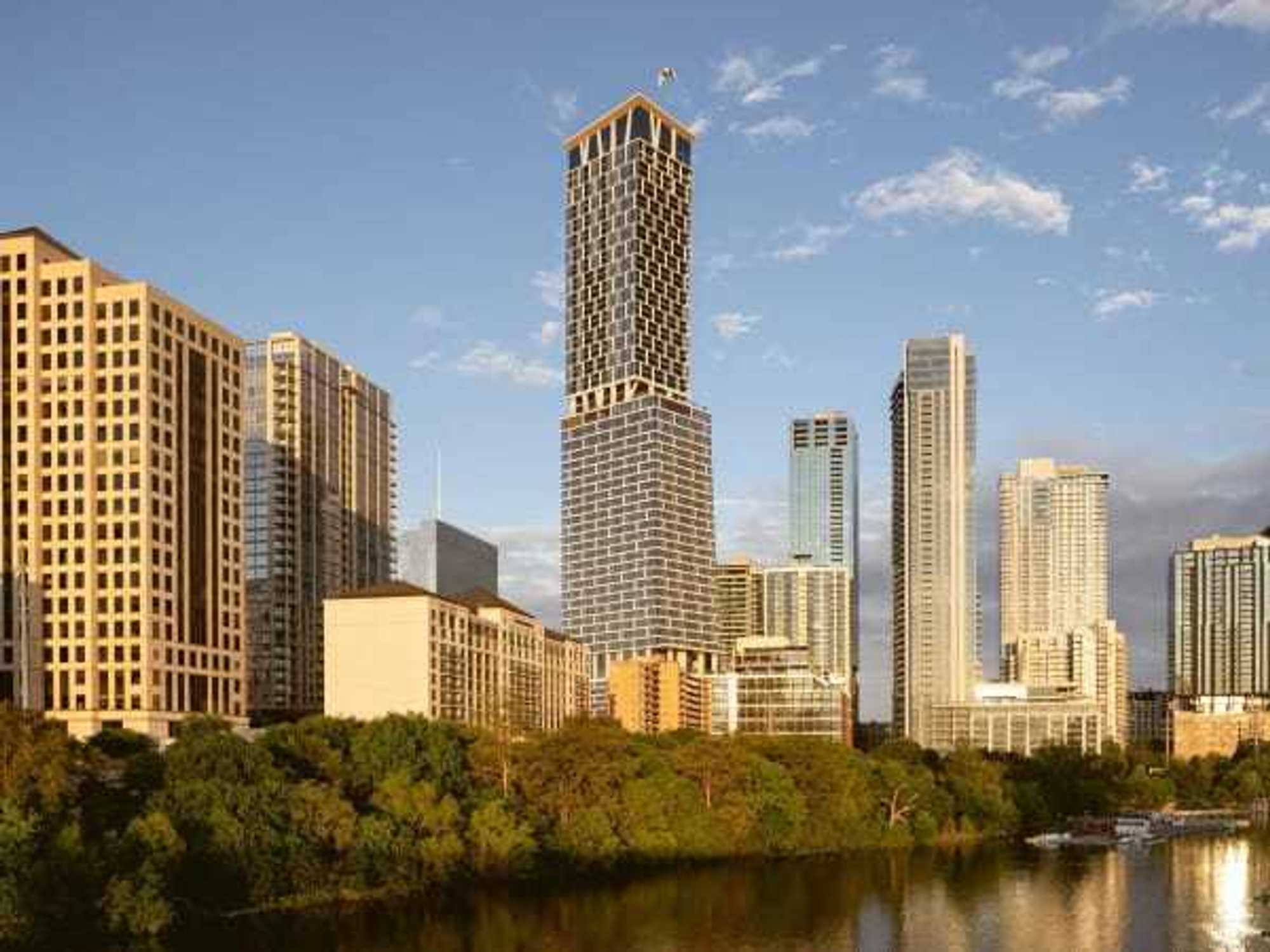 Downtown Austin from the river