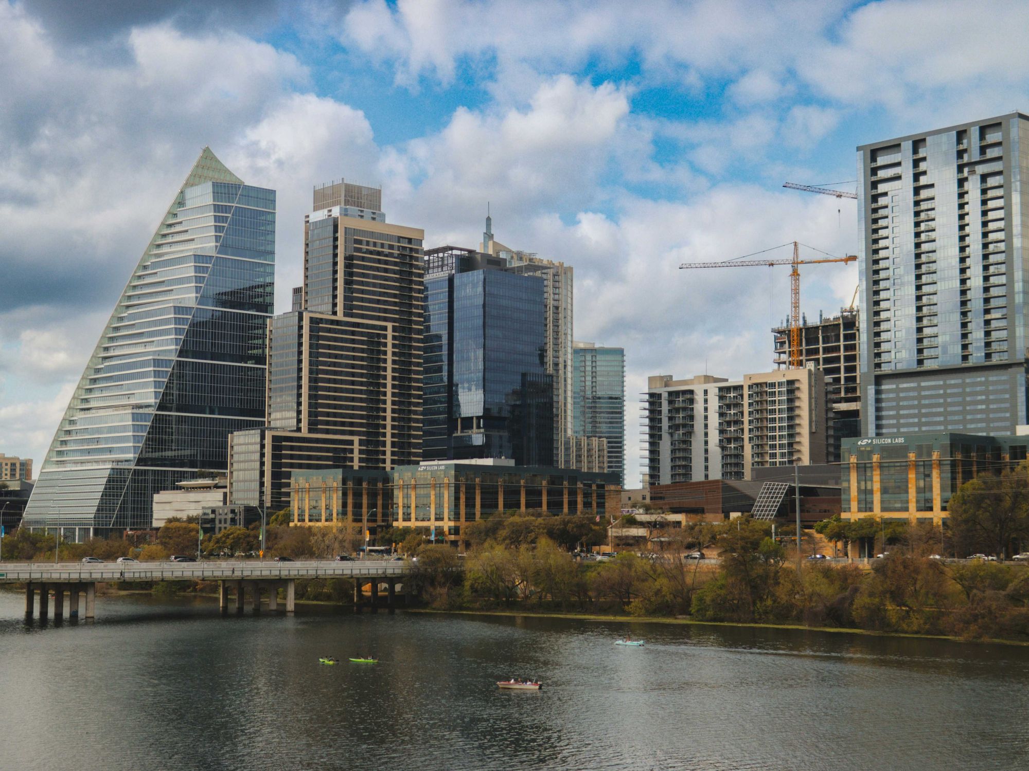 Downtown Austin skyline from the Colorado River