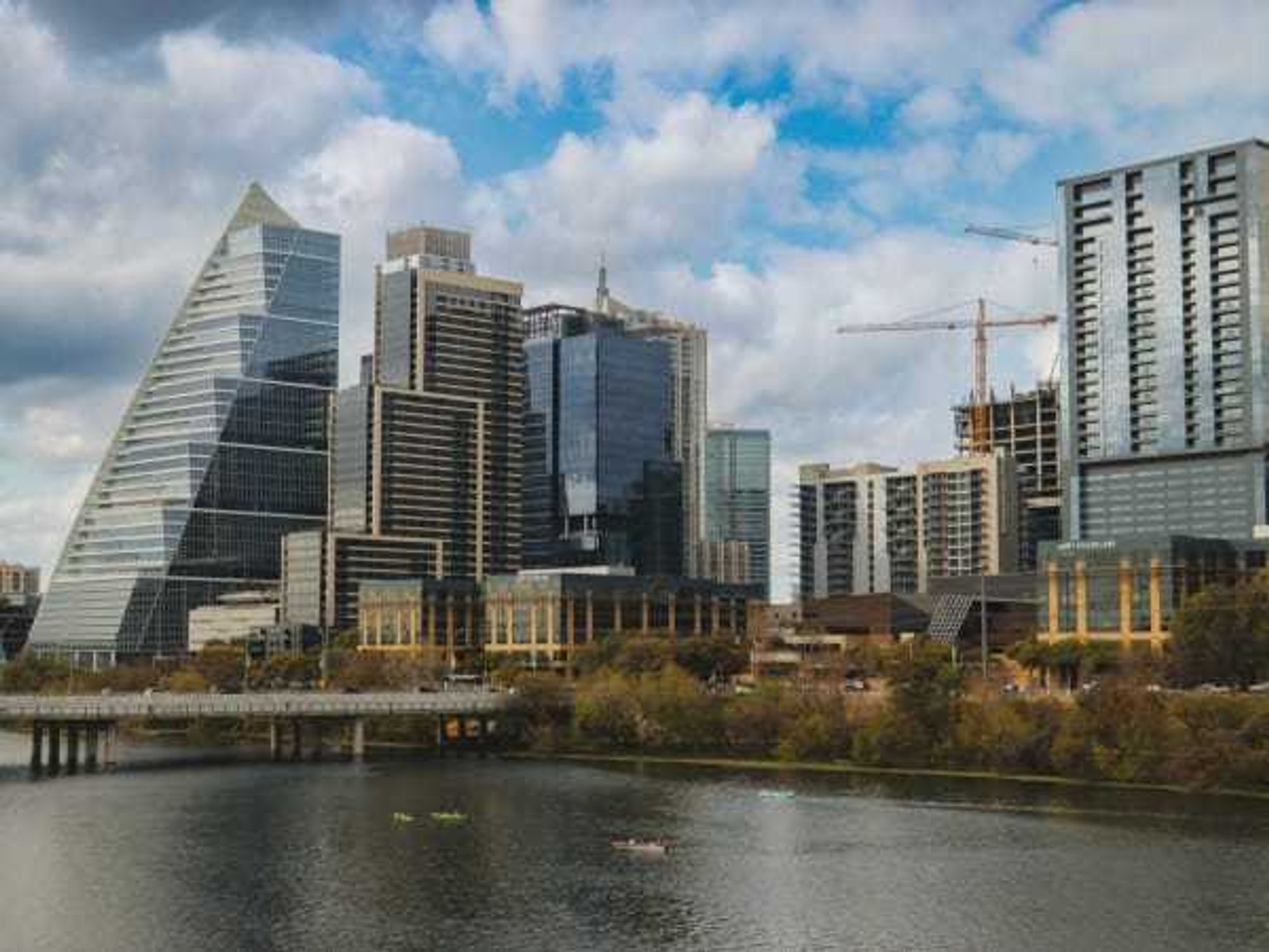 Downtown Austin skyline from the Colorado River