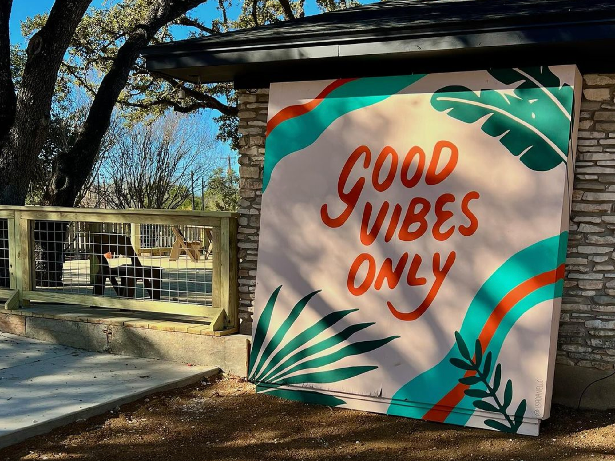 Drifters Social Coffee & Cocktail outdoor art