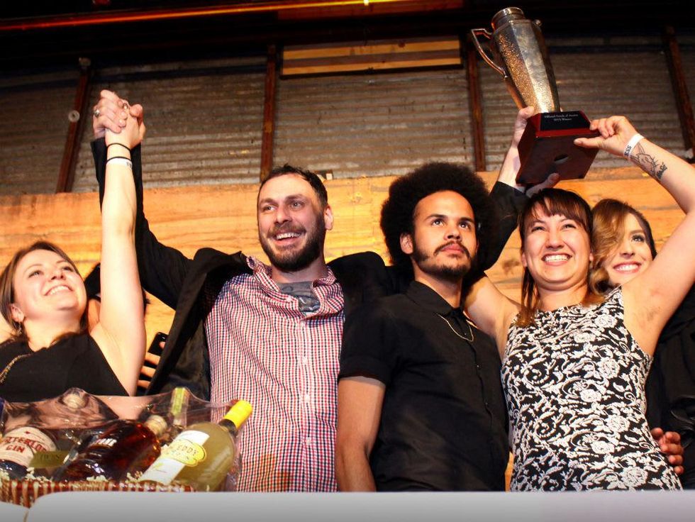 Drink of Austin_Garage cocktail bar_Chauncy James_Indian Paintbrush_2015