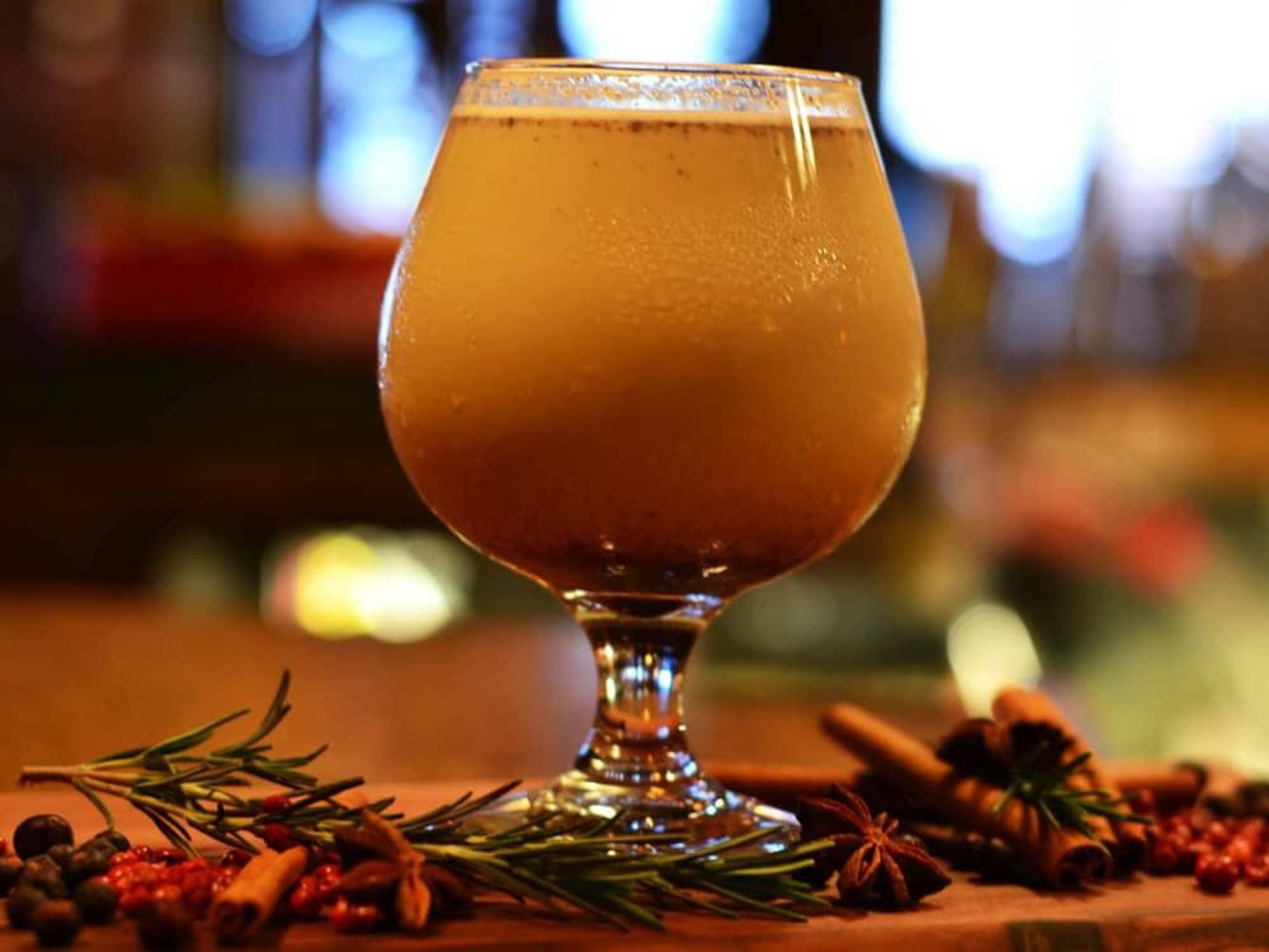 Driskill Hotel bar egg nog drink